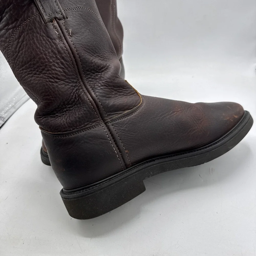 Justin Work‎ Boot Mens 11.5 4761 Briar Pitstop Brown Leather